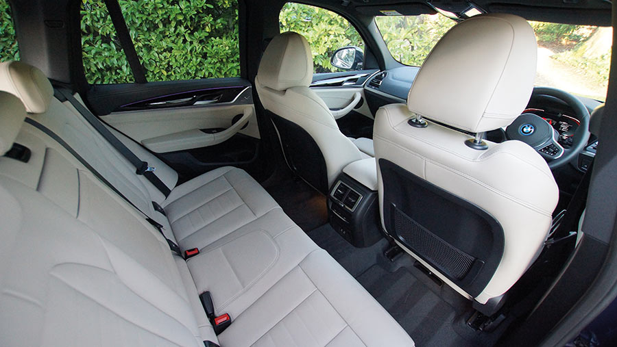 BMW iX3 M Sport rear seats