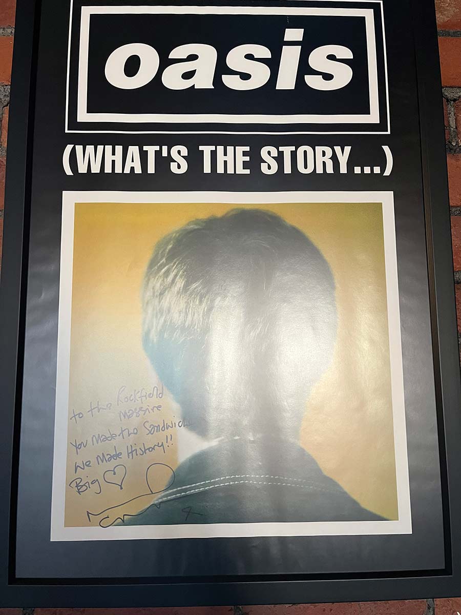 What's the Story poster signed by Oasis