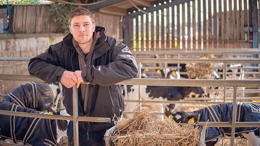 Dairy farmer Joe Carter © AHDB