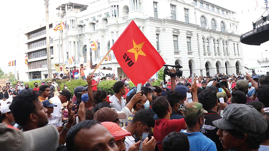 Sri Lankan protestors