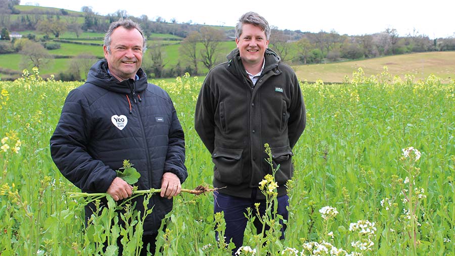 Tim Mead and Tom White in field