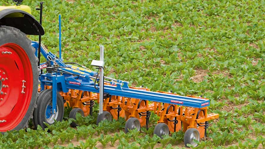 amazone tractor in field