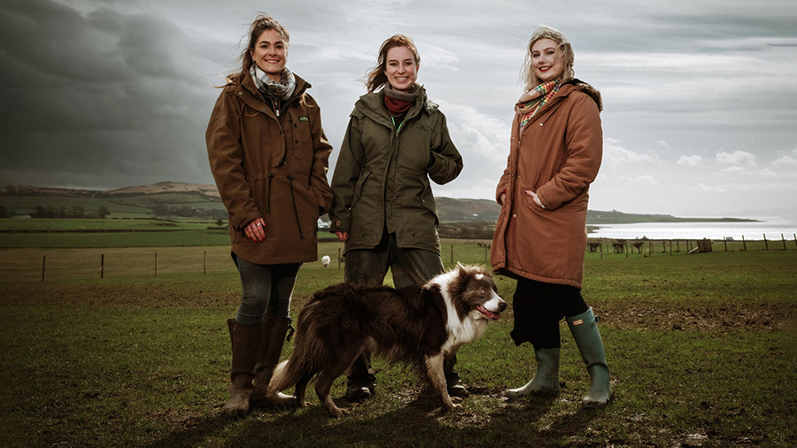 Becca and Lizzie with Emma Gray © Colin Miller/MAG