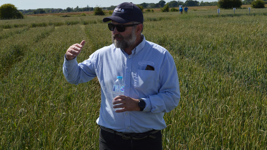 John Cussans standing in field