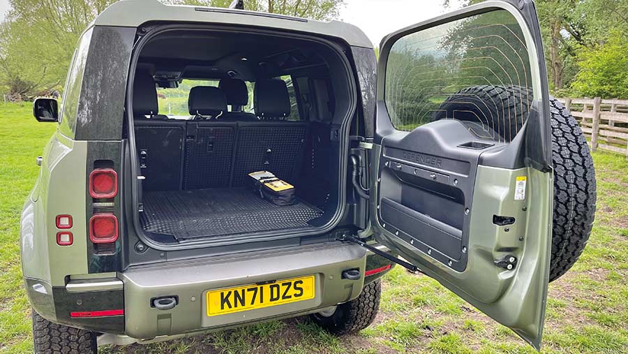 Land Rover Hybrid Defender boot