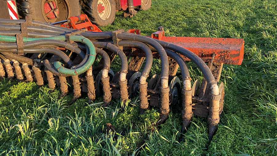 Digestate on Scottish farm