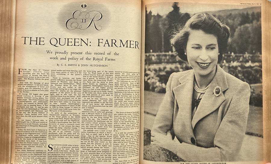 The Queen: Farmer FW magazine article