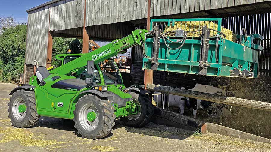 Mark Panniers' Merlo 35.7 telehandler