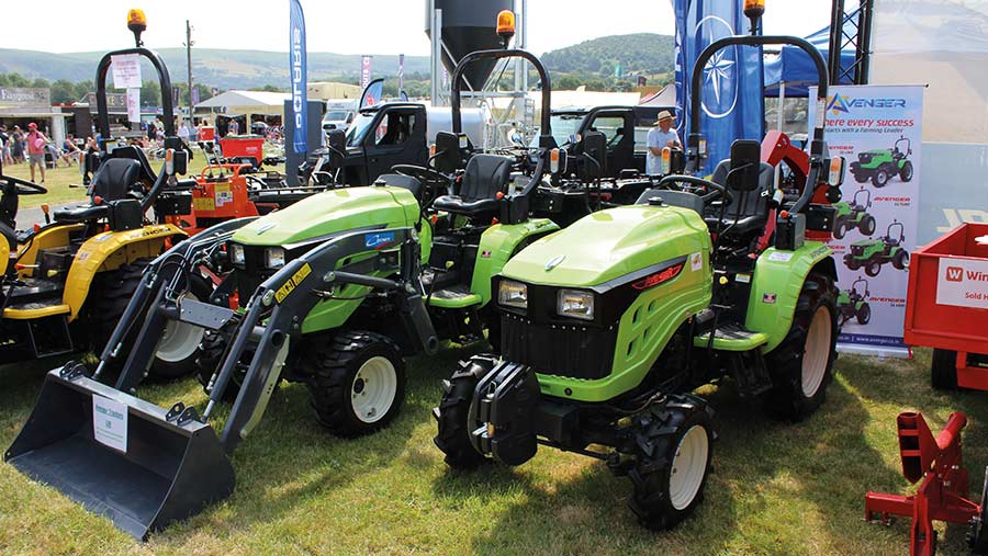 The Indian-built Avenger compact tractors in 20hp and 26hp guise © Peter Hill