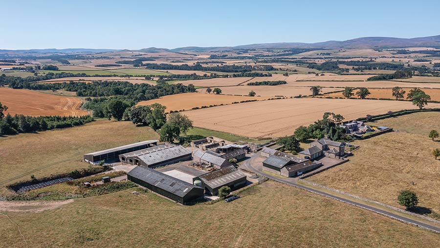 Hepburn Farm near Alnwick in Northumberland