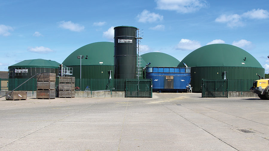 The AD plant at AEL Biogas in East Kirkby, Lincs © MAG/Edd Mowbray