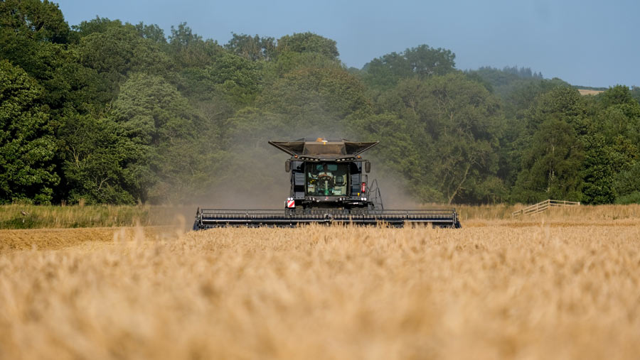 combine near Hexham