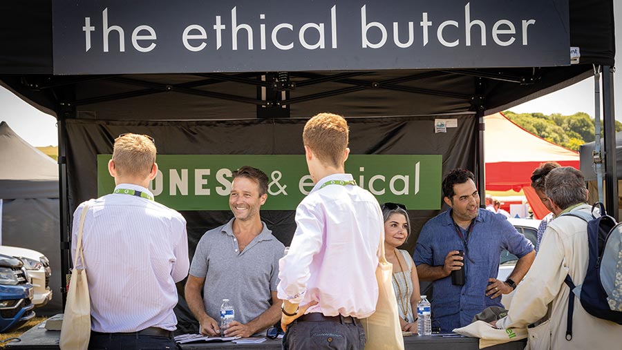 Ethical butcher market stand