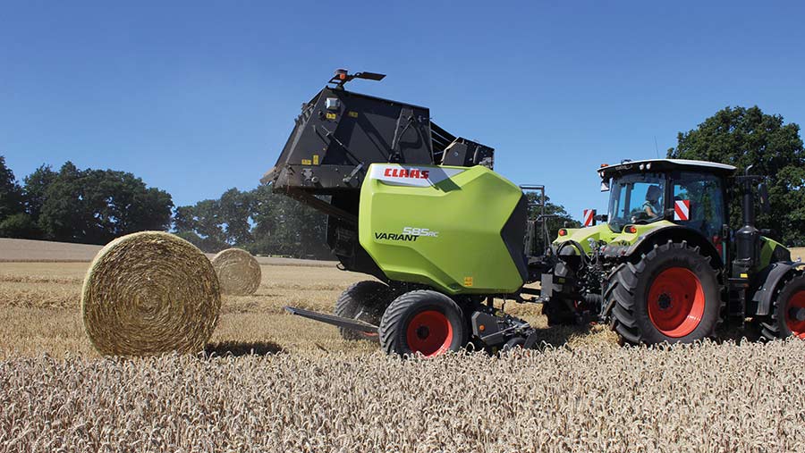 Claas Variant 585 Roto  in a field