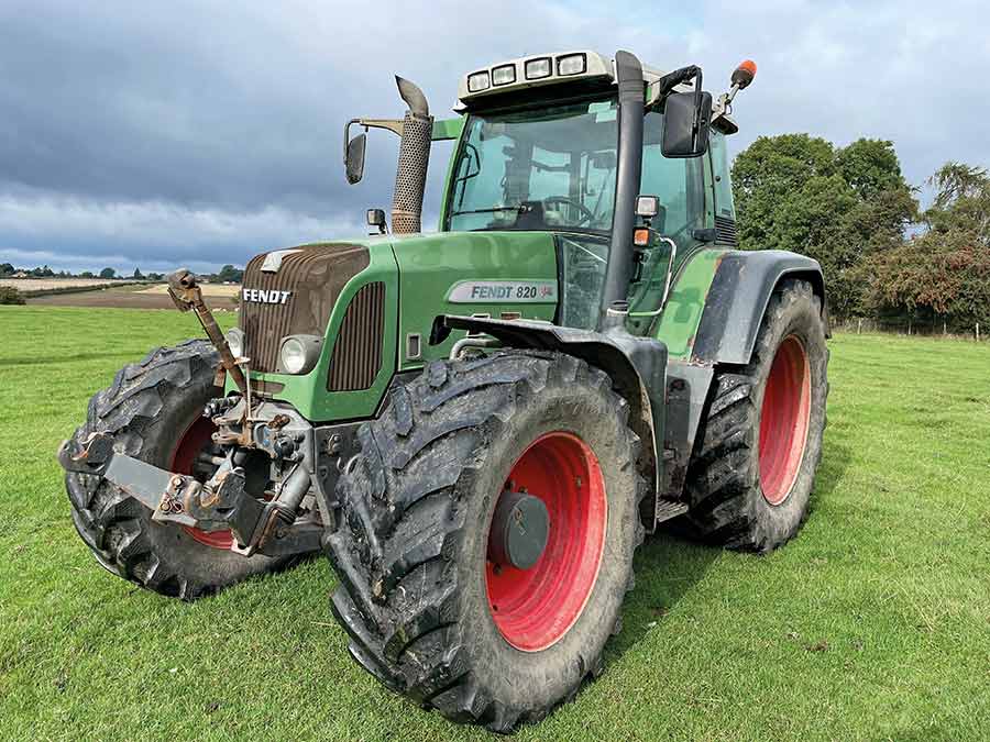 Fendt tractor in a field