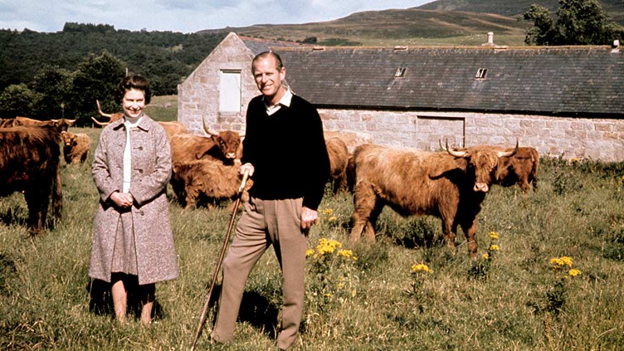 Queen Elizabeth II and the Duke of Edinburgh © PA Images/Alamy Stock Photo