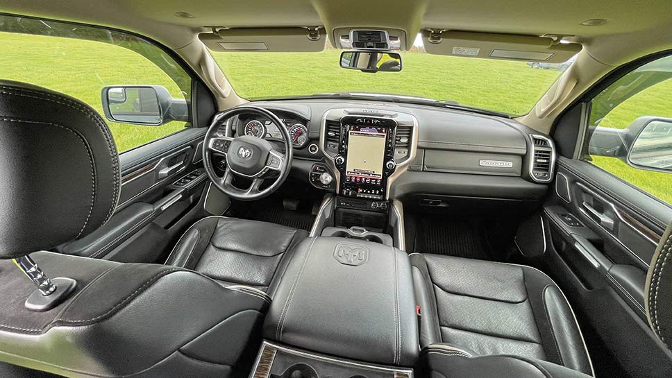Ram truck interior