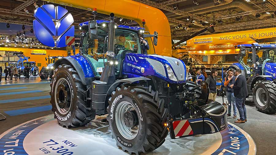 New Holland’s latest T7 model on display at Sima 2022 this week © James Andrews 