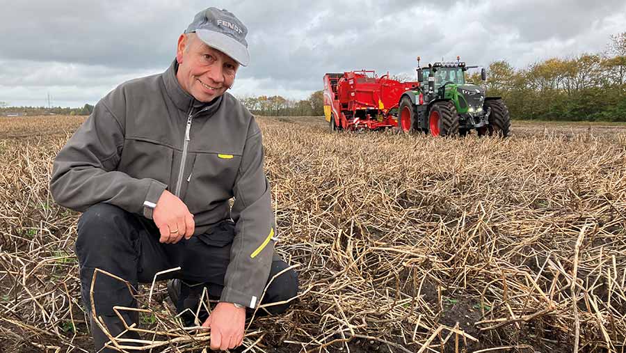 Niels-Erik Halgaard in potato field