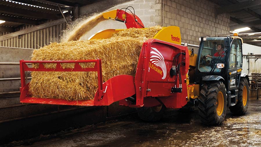 Bale chopper for square bales