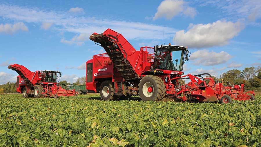 Vervaet Q-616 beet harvester 