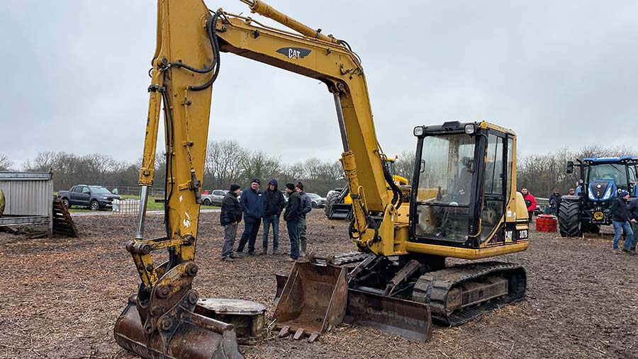 Caterpillar excavator