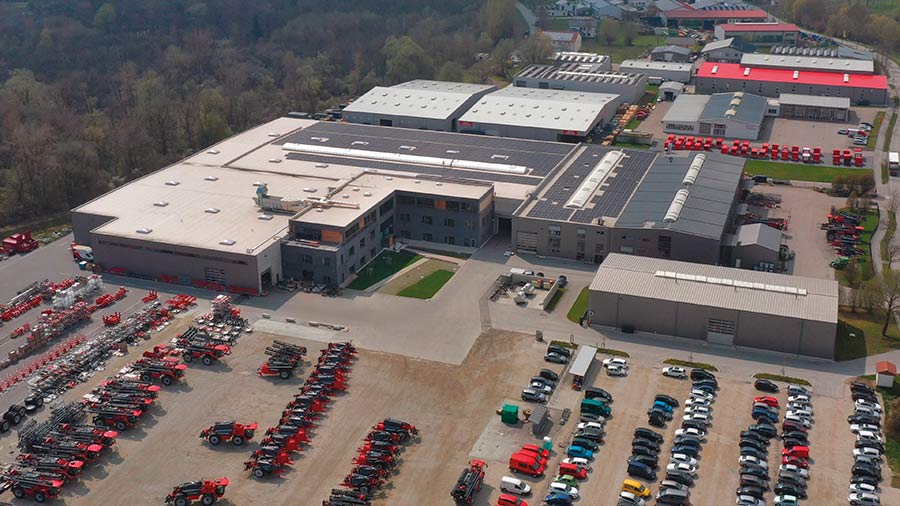 Horsch plant aerial view at Landau, Germany