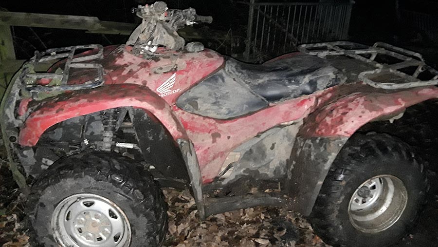 Suspected stolen quad bike © Cleveland Police