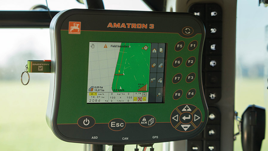 Sprayer control panel