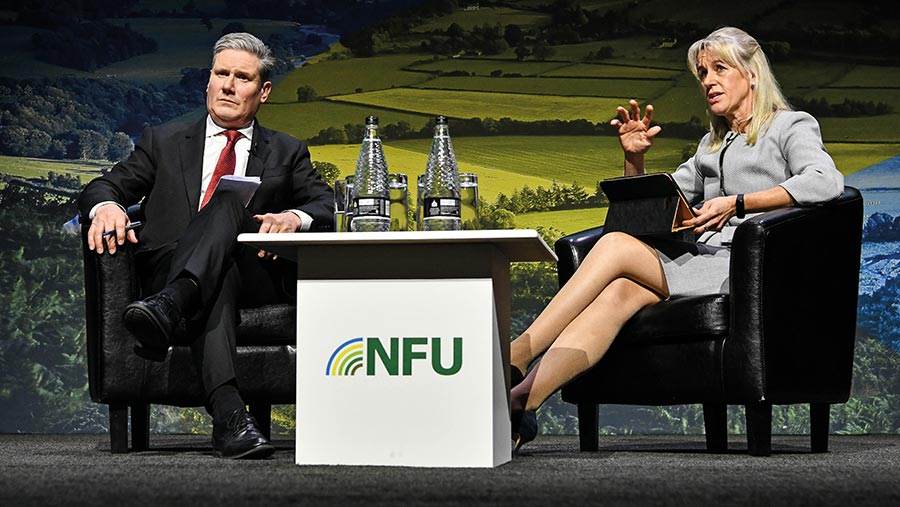 Keir Starmer and Minette Batters © NFU