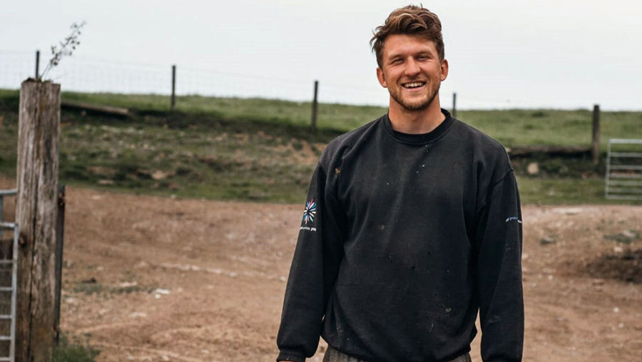 Farmer, Ben Williams, from Pentyrch on the outskirts of Cardiff