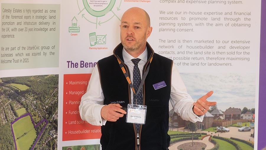 Man addressing a meeting