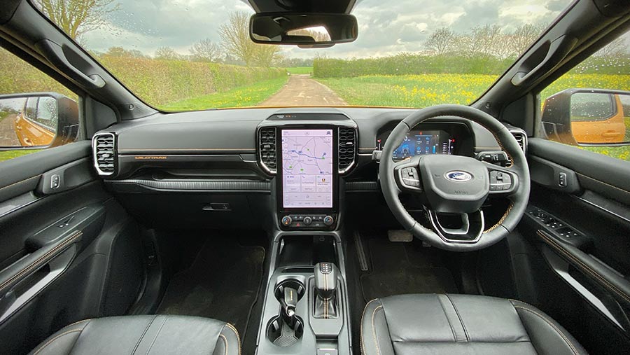 interior of Ford Ranger