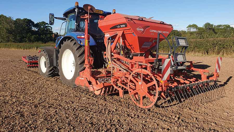 Kuhn LC302 drill and He-Va front press