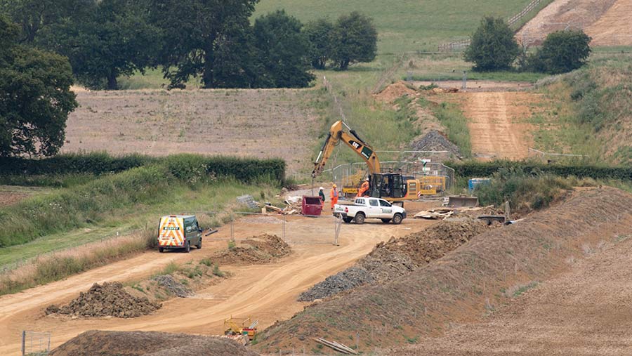 pipeline installation in field