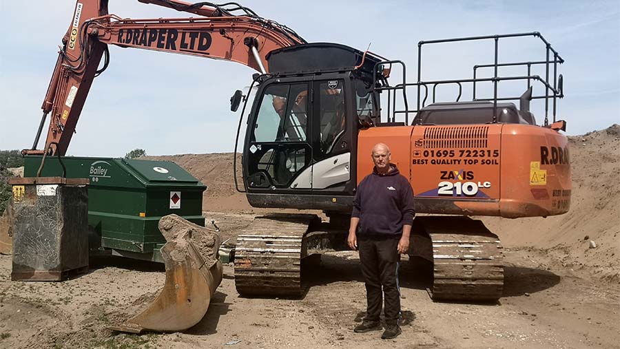 Andrew Molyneux and digger