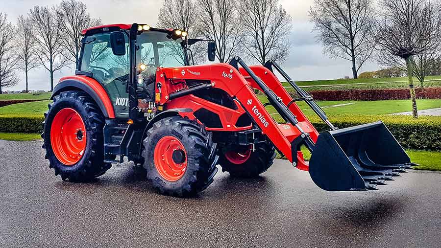 Kioti Adds Front Loader Option To Flagship HX Tractors - Farmers Weekly