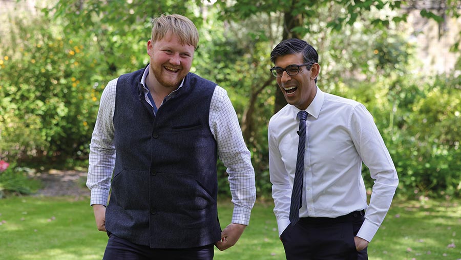 Kaleb Cooper and Rishi Sunak © Simon Dawson/No. 10 Downing Street