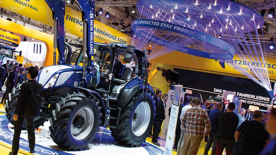 Agricultural machinery exhibition at the Agritechnica show