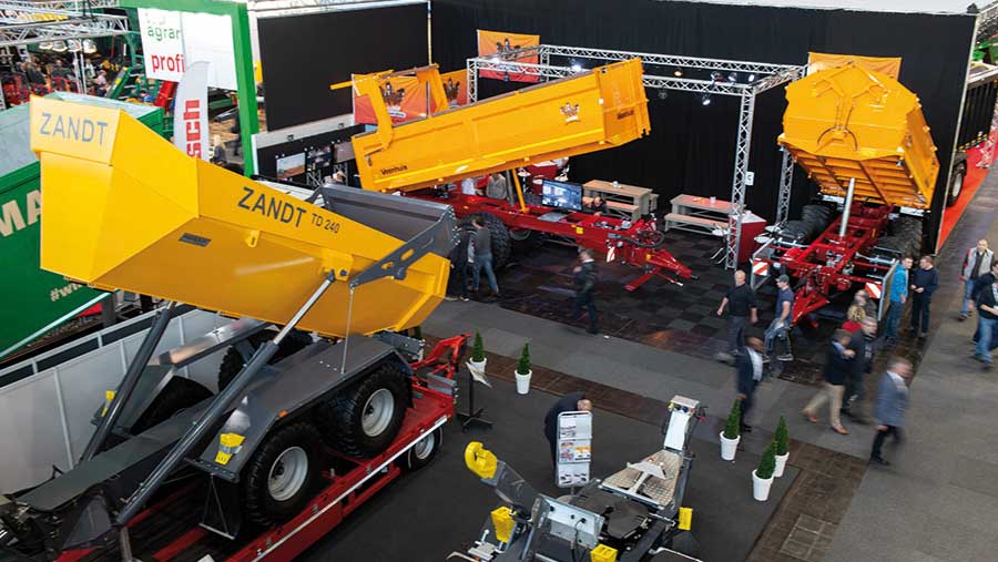 Machines on display at the Agritechnica show