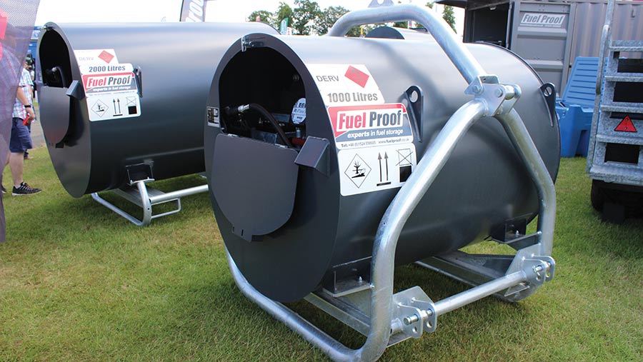 Fuel Proof 1,000-litre tractor-mounted diesel tank