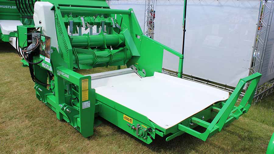 Hustler offers Hurricane bale feeder/bedder