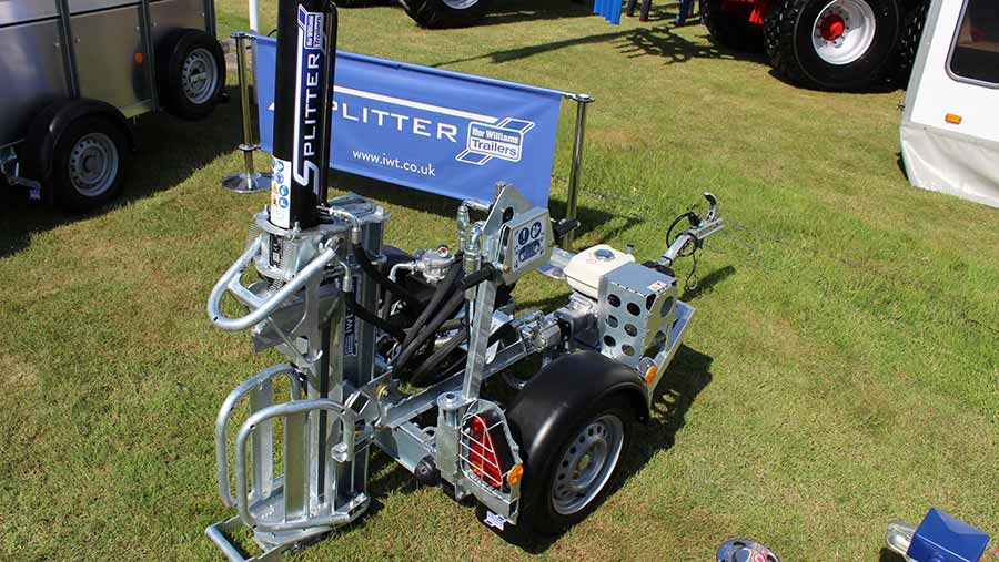 Ifor Williams trailed hydraulic log splitter