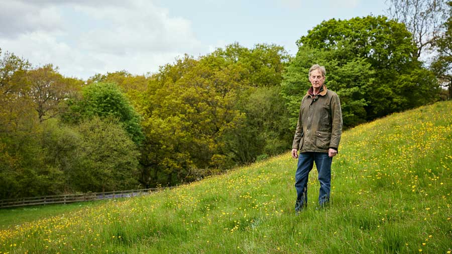 Rupert Arnold on his 140-acre North Yorkshire farm © Environment Bank