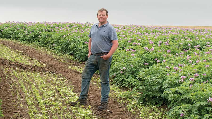 Alan Steven in field