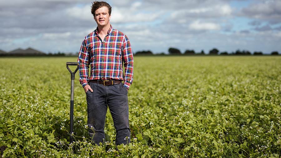 Tom Storr, research agronomist at Dyson farming © Martin Allen Photography/Dyson Farming