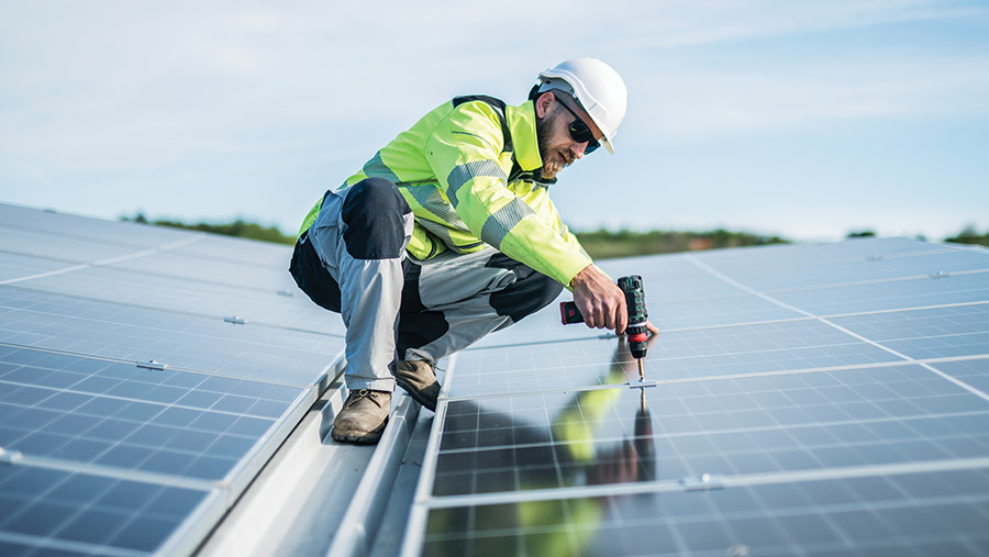 Fixing solar panels