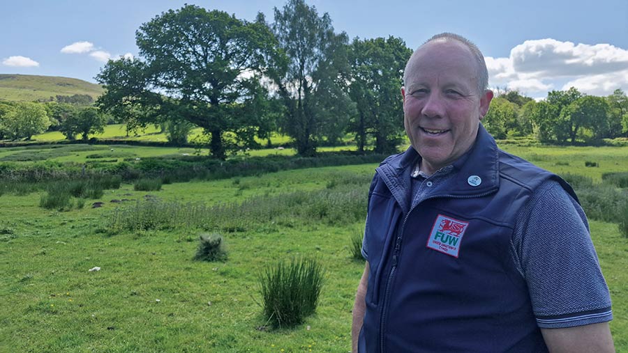 Ian Rickman in field