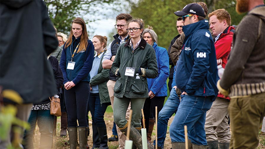 Visitors at Transition Farm Walk