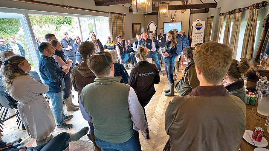 Visitors at Transition Farm Walk - Newhouse